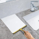 All-Purpose Stainless Steel Shower Squeegee for Shower Doors with 2 Adhesive Hooks, Bathroom Cleaner Tool Household Window Mirror Squeegee for Home Cleaning, Glass Door, Tile Wall, Car, 10 Inch Golden by CozyNest Decor