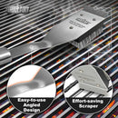 GRILLART Grill Brush and Scraper, Wire BBQ Grill Brush for Outdoor Grill, 16.5” Grill Cleaning Brush BBQ Grill Accessories, Safe Grill Cleaner Brush-Ideal Gift for Men/Dad BBQ Brush for Grill Cleaning by GreenHaven Gardens