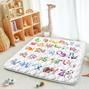 Baby Play Mat, 50x50 Playpen Mat with Super Soft Touch, Activity Mats with Upgraded Anti-Slip Bottom, Machine Washable Crawling Mats for Floor & Picnic (Animal Alphabets) by TinyTreasures Baby Boutique