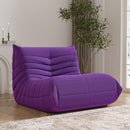 Bean Bag Chair, Fireside Chair Bean Bag Sofa Large Bean Bag Chair for Adults, Bean Bag Chairs for Teens with High Density Comfortable Foam, Memory Foam Bean Bag for Living Room, Bedroom (Purple) by CozyNest Decor