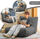 Bean Bag Chair Lazy Bean Bag Sofa, Floor Beanbag Chairs with Stuffed High-Density Foam, Memory Foam Bean Bag Sofa for Living Room, Bedroom and Office by TinyTreasures Baby Boutique