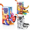TUMAMA TK 3PCS Baby Books 0-6 Months, Soft Cloth Books for Babies Infants Toddler, Touch and Feel Crinkle Cloth Books 6 to 12 Months, Early Development Interactive Toys Gifts for Boys Girls by TinyTreasures Baby Boutique