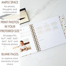 Baby Album Memory Book for Girl or Boy - First 5 Years Unisex Bohemian Rainbow Keepsake Journal to Log Newborn Milestone - Photo Album Scrapbook for Baby Shower - Unique New Parents Gifts for Couples by TinyTreasures Baby Boutique