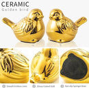 Set of 2 Small Birds Statues Gold Home Decor Modern Boho Style Figurine Decorative Ornaments for Living Room, Bedroom, Office Desktop, Cabinets, Shelf by CozyNest Decor
