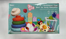 Baby Toys for 6 to 12 Months, Montessori Sensory Bins & Teething Toys, 6 in 1 Stacking Blocks, Rings, Eggs, Spinner, Crab Shape, 27 Pieces, Ages 6-36 Months by TinyTreasures Baby Boutique