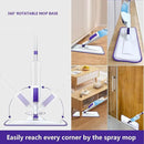 Spray Mop for Floor Cleaning with 60" Extension Handle, Dry/Wet Mop with 14oz Refillable Bottle, 3 Washable Pads&5 Disposable Refills for Hardwood Laminate Tile Floor Dust Cleaning. by CozyNest Decor