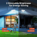 OREiN 6500LM/42W Flood Lights Outdoor, 180°/75FT Motion Sensor Outdoor Lights 4 Modes Dimmable Dusk to Dawn Floodlights IP65 Waterproof for 6000SQ.FT Area for Big Patio, Driveway, White (Hardwired) by GreenHaven Gardens