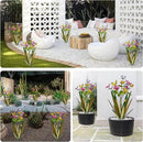 Garden Outdoor Butterfly Enlarge Thickened Wind Resistant Metal Agave Garden Art Metal Plant Country Sculpture Statue Decorations Ornaments Artificial Waterproof Butterflies(Light Green 2pcs) by GreenHaven Gardens