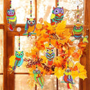 Winlyn 24 Sets Owl Suncatchers Ornaments Decorations DIY Window Paint Art Suncatchers Owl Craft Kits Sun Catchers for Kids Home Classroom Winter Holiday Season Fall Christmas Activities Party Favors by GreenHaven Gardens