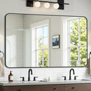Bathroom Mirror 48" x 30", Large Rectangle Wall Mirror, Black Metal Frame Wall Mounted Mirrors for Bathroom, Vanity, Bedroom, Entryway Decor(Horizontal/Vertical) by CozyNest Decor