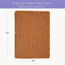 Bigacogo Chunky Knit Throw Blanket for Couch, 40x60 inches, 100% Hand Knitted with Thick Jumbo Chenille Yarn, Cozy Soft Large Rope Knot Cable Crochet Blankets for Sofa Bed Living Room, Burnt Orange by CozyNest Decor
