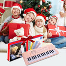 Kids Piano Keyboard, 37 Keys Portable Music Keyboard Early Learning Educational Electronic Music Piano Instrument Toys for 3 4 5 6 Year Old Boys and Girls (Pink) by TinyTreasures Baby Boutique