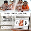 Baby Hand and Footprint Kit with Photo & Birth Details, Inkless Hand and Footprint Kit, Newborn Keepsake Plaque, Baby Shower Gifts (STYLE 2 (Baby Shower) (A Bundle Of Joy)) by TinyTreasures Baby Boutique