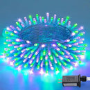 JMEXSUSS Connectable Purple and Green Halloween Lights Plug-in, 8 Modes 100 LED Twinkle String Light Indoor, Clear Wire Christmas Lights Outdoor Waterproof for Halloween Christmas Decor by GreenHaven Gardens