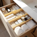 VaeFae 3 Pack Bamboo Drawer Dividers, 4" High Adjustable 11.9-17.1" Clothes Drawer Organizers, Expandable Separators for Bedroom/Bathroom/Kitchen/Office Storage by TinyTreasures Baby Boutique