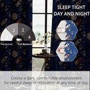 Kids Space Astronaut and Rocket Blackout Curtains - 100% Blackout, Thermal Insulated, Noise Reducing, Perfect for Kids Room and Nursery, 2 Panels (Orbiting Astronauts, W52×L63) by TinyTreasures Baby Boutique