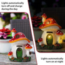 Mushroom House Garden Statue Outdoor, Solar Light Mushroom House Garden Figurines for Lawn, Balcony, Yard Decoration, Outdoor Garden Decoration by GreenHaven Gardens