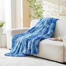 GONAAP Fuzzy Faux Fur Throw Blanket Twin Size Indigo Super Soft Cozy Plush Fuzzy Shaggy Blanket for Couch Sofa Bed (Indigo, Twin(60"x80")) by CozyNest Decor