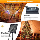 Solar Christmas Lights, 640 LED Solar String Lights 203ft 19 Modes Outdoor String Light for Xmas Trees, Festival, Balcony, Garden Decoration,Warm White by GreenHaven Gardens