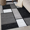 Rugshop Contemporary Modern Boxes for Home Office,Living Room,Bedroom,Kitchen Non Shedding Area Rug 4' x 6' Gray by TinyTreasures Baby Boutique