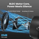 Standing Fan for Bedroom, 90° & 120° Oscillating Pedestal Fan, 3 Heights Adjustable Floor Fan with Brushless DC Motor, 12 Speeds, 3 Modes, Night Light, 12H Timer, Remote for Home, Dorm, Office by CozyNest Decor