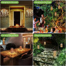 Solar Lanterns Outdoor Waterproof - 4 Pack Hanging Solar Lights Gifts for Women Mom Grandma Decorative Lantern for Patio Decor Garden Yard Backyard Porch Table Tree Lighting, Cool/Warm Light by GreenHaven Gardens
