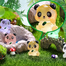 70Pcs Luminous Mini Resin Pandas, Tiny Resin Panda Figurines Miniature Resin Animals Figurines Glow in The Dark Mini Panda Figurines Bulk for Garden Landscape DIY Ornament Cake Topper Decor by GreenHaven Gardens