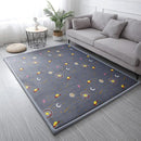 Loartee Coral Velvet Area Rug - 1" Thick Memory Foam Baby Play Mat, Washable Toddler Carpet, Home Decor for Living Room, Nursery, Kids Bedroom, Astral Gray, 6'7"x7'10" by TinyTreasures Baby Boutique