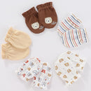 Newborn Baby Boy Girl Caps Mittens Socks Set Cotton Baby Essentials Accessories (Hats+Gloves+Socks) by TinyTreasures Baby Boutique