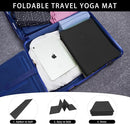 Folding Yoga Travel Pilates Mat Foldable Easy to Carry to Class Beach Park Tear resistant Travel Picnics 4mm Thick 9 Colors by TinyTreasures Baby Boutique