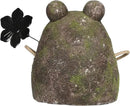 Alpine Corporation MCC834 Indoor/Outdoor Frog with Flower Garden Statue, Playful Frog Statue for Yard, 20" H, Green by GreenHaven Gardens