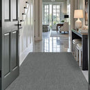LUMI Ultra Thin Door Mat for Entryway,36"x59" Low Profile Non Slip Rubber Backing Indoor Doormat, Easy Clean Welcome Entrance Mat for Inside House, Patio, Greenish Grey by CozyNest Decor