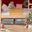 Under Bed Storage with Wheels, No Assemble Required 7.5 inches height Under Bed Storage bins,Large capacity Rolling Under bed Shoe Storage containers，dorm under bed storage drawers by CozyNest Decor