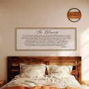 LuZhiQiang The Blessing Christian Song Lyrics Wall Decor 40''×15'' Scripture May The Lord Bless You Bible Verse Wall Art Sign (Wood) by CozyNest Decor