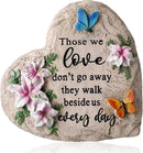 Jetec Memorial Garden Stone Sympathy Gift Decor Those We Love Don't Go Away Memorial Bereavement in Memory of Loss of Loved One Condolence Gifts for Outdoors(6 Inch) by GreenHaven Gardens