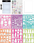 Fashion Angels Fashion Design Light Up Sketch Pad 12521, Light Up Tracing Pad, Includes USB, Ultra Thin Tablet, Includes Stencils and Stickers, Recommended for Ages 8 And Up by TinyTreasures Baby Boutique