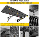 4-Pack 1.64x4ft Adjustable Garage Wall Shelving 1120lbs Load Capacity Heavy Duty Wall Mounted Storage Shelf Metal Floating Shelves for Garage(Black) by GreenHaven Gardens