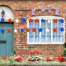 20 LED 4th of July Decor Big Star Lights, 17FT Red White and Blue Star String Lights Plug in, Memorial Day Independence Day Patriotic Decorations Outdoor Indoor for Home Garden Patio, White Wire by GreenHaven Gardens