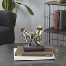 Deco 79 Polystone Hands Decorative Sculpture Home Decor Statue, Accent Figurine 7" x 4" x 8", Silver by CozyNest Decor