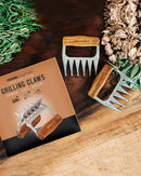 Premium 18/8 Stainless Steel Meat Shredder Claws with Wooden Handles: Effortlessly Shred, Pull, and Serve Pork, Turkey, Chicken, and Brisket! by GreenHaven Gardens