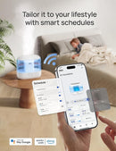 Dreo Humidifiers for Bedroom, Top Fill 4L Smart Cool Mist Humidifier with Oil Diffuser, Cartridge, Nightlight, 36H Runtime, Quiet Ultrasonic Humidifiers for Home, Baby Nursery, Plants, Office, HM311S by TinyTreasures Baby Boutique