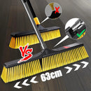 24" Push Broom Outdoor Heavy Duty,Masthome Industrial Brooms with 55" Long Handle and Stiff Bristles,Outdoor Broom Heavy Duty,Commercial for Garage Yard Patio Warehouse Concrete Floor Cleaning by GreenHaven Gardens