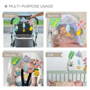 Taf Toys ‘Tropical Orchestra Arch’ | Ideal for Infant & Toddlers, Fits Stroller & Pram, Activity Arch with Fascinating Toys, Stimulates Baby’s Senses and Motor Skills Development, Easier Outdoors by TinyTreasures Baby Boutique