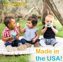 Teetherpop Fillable Silicone Teether for Babies – Breastmilk Popsicle Molds for Teething with Spill-Proof Sippy Slits – Freezable Baby Teethers for Liquids & Purées - Cool Relief (BlueLime & LimonTeal by TinyTreasures Baby Boutique