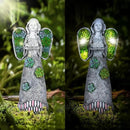 Garden Angels Statue-Solar Angel Statues Cemetery Decoration- Outdoor Memorial Pray Angels Figurine for Patio Lawn Yard Porch Decorations,10.24 Inches by GreenHaven Gardens