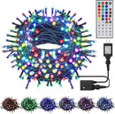 HOME LIGHTING 66ft Christmas Decorative Mini Lights, 200 LED RGB Changing 8 Functional Green Wire Fairy Halloween Lights with Remote Timer, Plug in Indoor Outdoor Xmas Wedding Party Decor by TinyTreasures Baby Boutique