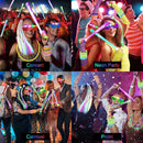 290 PCS Glow in the Dark Party Supplies, 200 Glow Sticks, 24 Fiber Optic Wands, 15 LED Glasses, 33 Finger Lights and 18 LED Hair Clips for Wedding, Birthday, Concert, Raves, New Year by TinyTreasures Baby Boutique