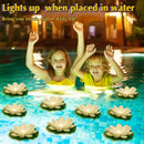 Liliful 36 Pcs Diwali Lotus Decoration Floating Lights Lotus Artificial Floating Flowers for Pool with LED Lights Battery Operated for Indian Puja Ganesh chaturthi Diwali(5.91 Inch,White) by GreenHaven Gardens