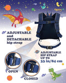 HappyVk- Backpack with Leash for Kids-Anti Lost Walking Toddler Leash-Dinosaur design-for 1-4 Years Old Boys, Girls by TinyTreasures Baby Boutique