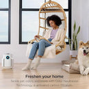 Shark NeverChange Air Purifier Compact Pro with Long-lasting HEPA Exceeding Filtration, Captures Pet Dander, Dust, Smoke, and Allergens, up to 250 sq. ft. for Bedroom, Home Office, Dorm, HP072GN
